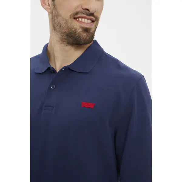 Polo slim housemark bleu marine