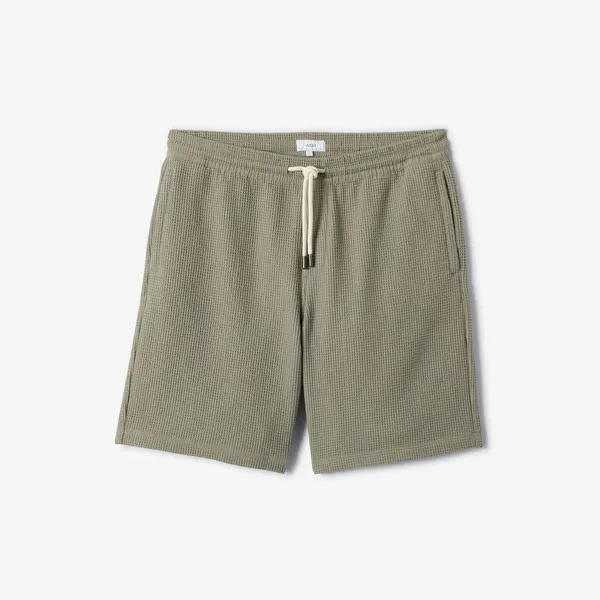 Bermuda gaufré taille élastiquée