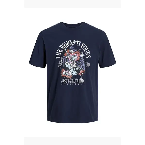 T-shirt bleu marine standard fit