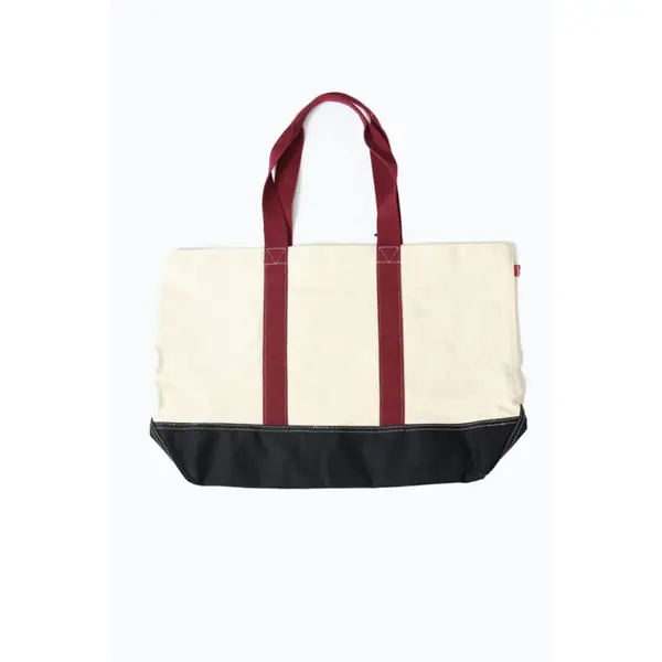 Tote bag Two Horse beige et bordeaux
