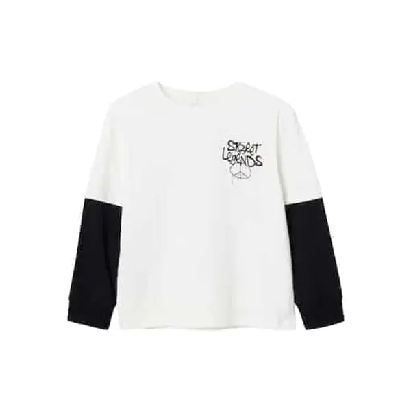 T-SHIRT GRAFFITI BLANC GARCON NAME IT NKMBOJONES