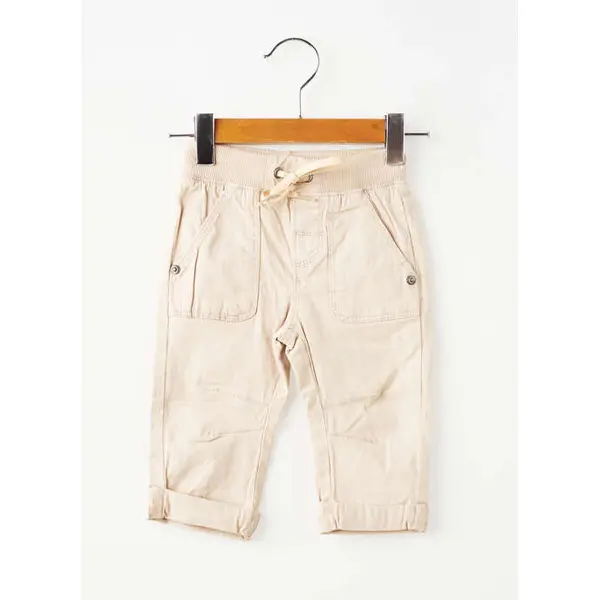 Pantalon Droit Boboli Beige Taille Élastique