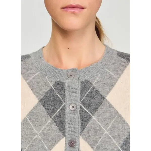Cardigan à motifs losanges - Sandro