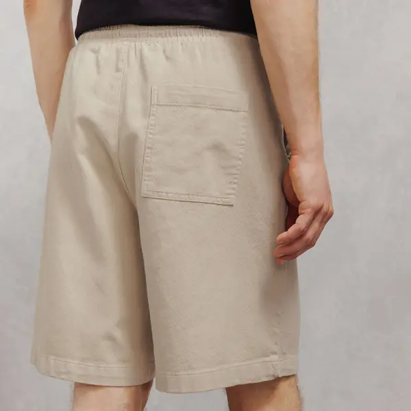 Bermuda 100% coton taille élastiquée