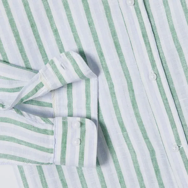 Chemise 100% lin rayée