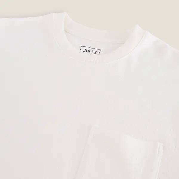 Tee shirt matière texturée col rond