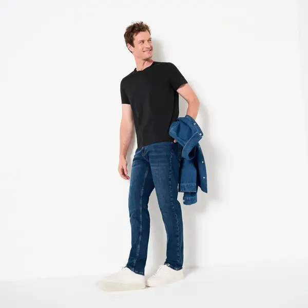 Tee shirt col V en coton