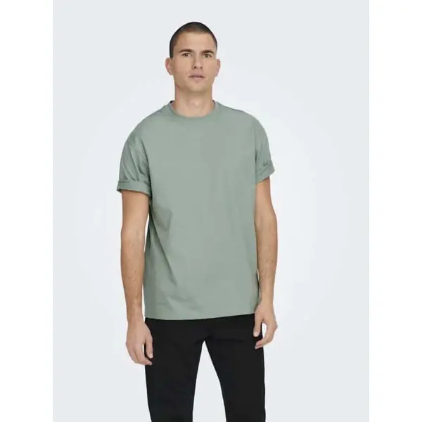 T-shirt vert ample col rond ONLY & SONS : l'essentiel mode masculine