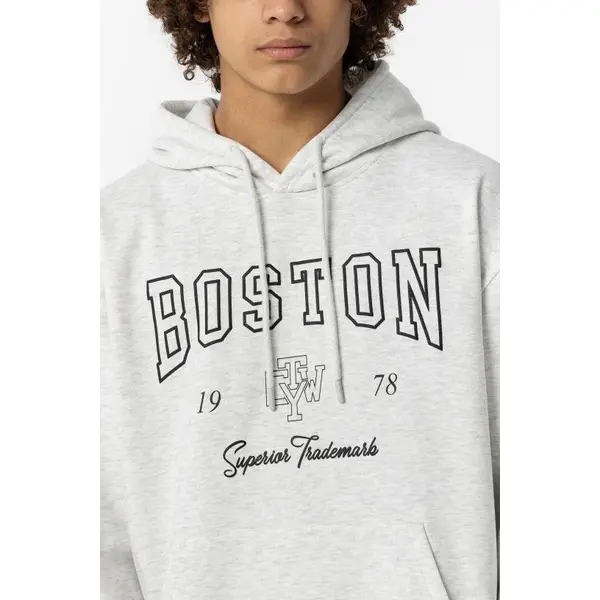 SWEAT A CAPUCHE GRIS IMPRIME BOSTON GARCON ADO TIFFOSI MALTEZ
