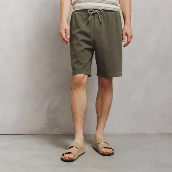 Bermuda 100% coton taille élastiquée