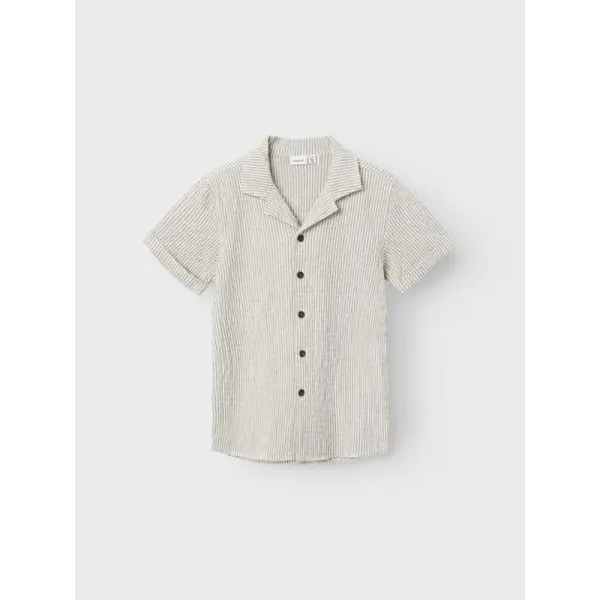 CHEMISE COL BLEUE ET BLANCHE A RAYURES GARCON NAME IT 6 - 12 ANS