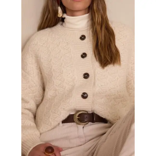 Gilet cosmo en mohair et laine - Maison 123