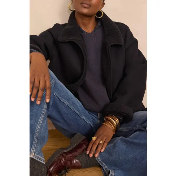 Manteau DEBBIE effet moutonné - Maison 123 Corbeil
