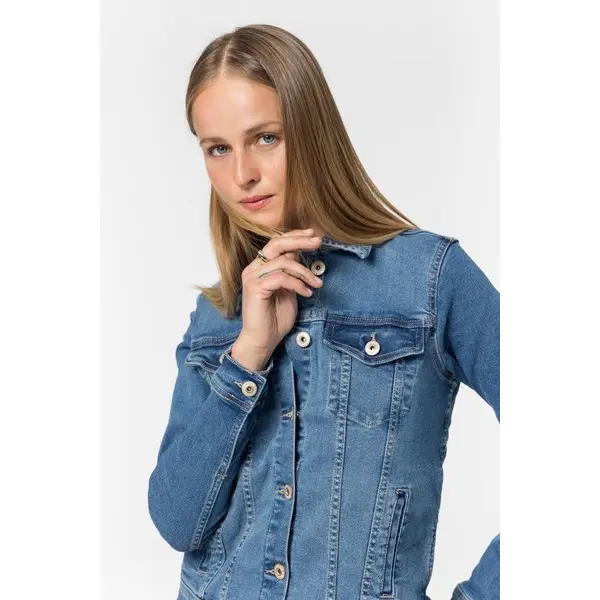 Veste en Jean Bleu Mi-Saison Tiffosi Femme Trudy XS-XL