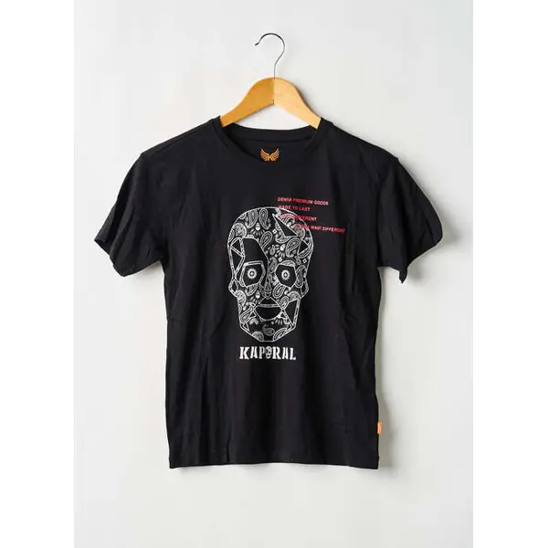 T-shirt Kaporal Noir Manches Courtes