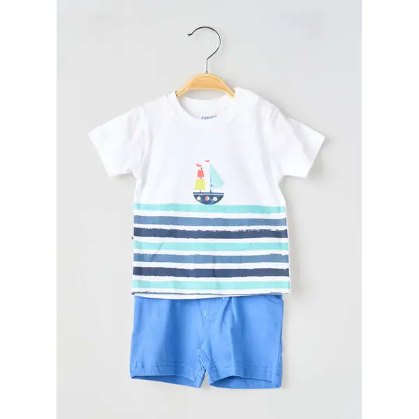 Ensemble Short Baby Bol Bleu