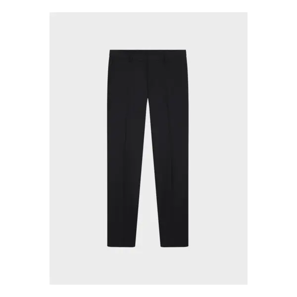 Pantalon de costume Fabrice en twill de laine gris foncé - Figaret