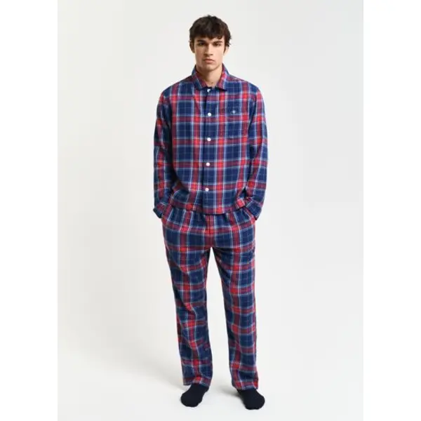 Flannel pj set shirt & pants gift b - Gant Outlet