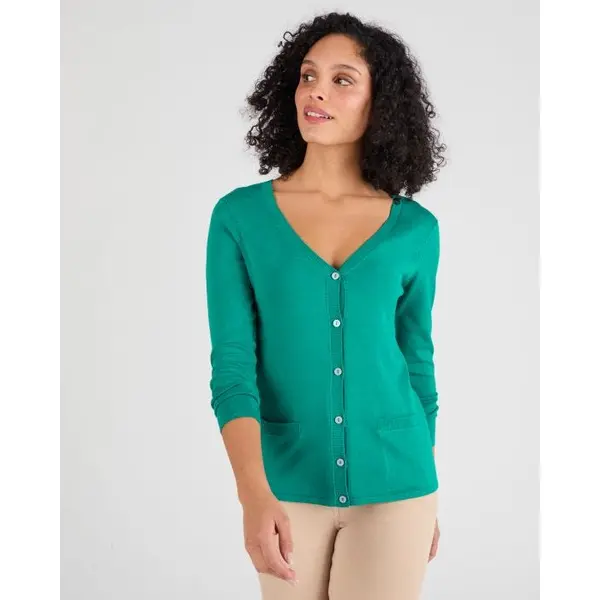 Gilet boutonné manches longues