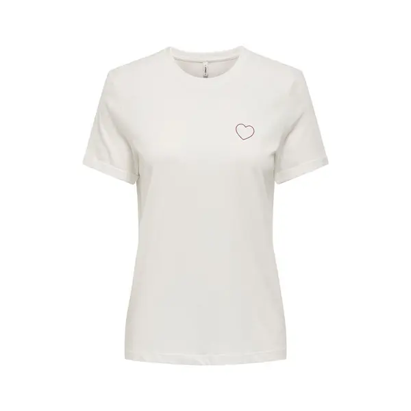 T-shirt Tenna blanc coeur rouge