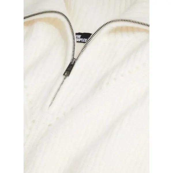 Pull écru en laine mélangée femme - The kooples