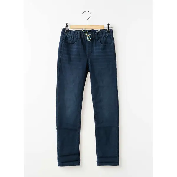 Pantalon Droit Mayoral Bleu Taille Élastique