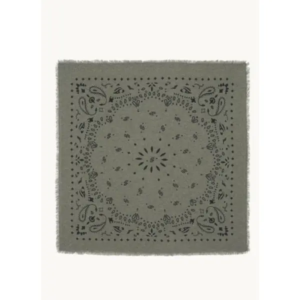 Bandana Hachiko Grand Bandana Cachemire Imprimé, 2 fils - Kujten