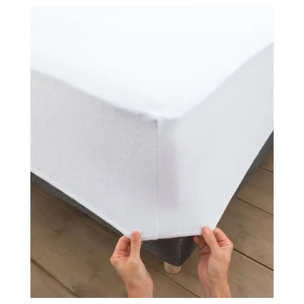 Protège-matelas molleton pur coton doux, 3 dimensions