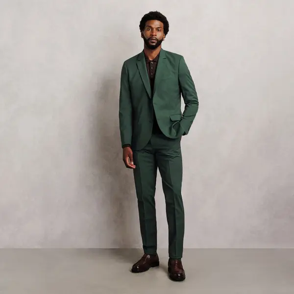 Costume 2 pièces slim bi-stretch - Vert