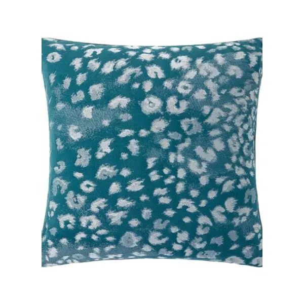 Yves Delorme - Housse de coussin en coton viscose bleu, Tioman - Yves Delorme