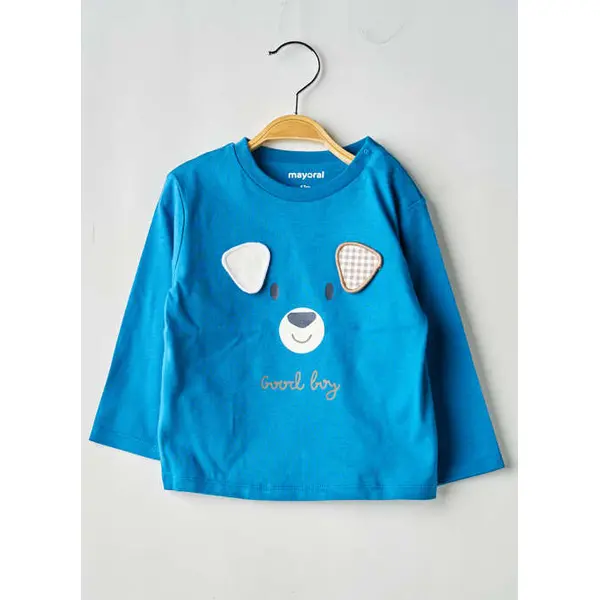 T-shirt Mayoral Bleu Manches Longues