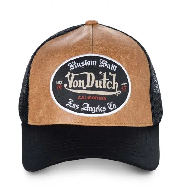 Casquette marron Von Dutch trucker CAS1GRLB