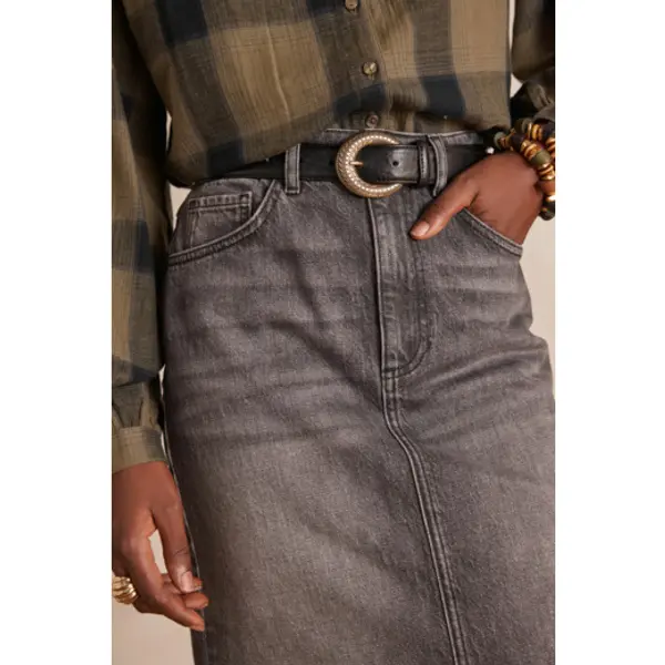 Jupe denim BIRDY en coton - Maison 123 Corbeil