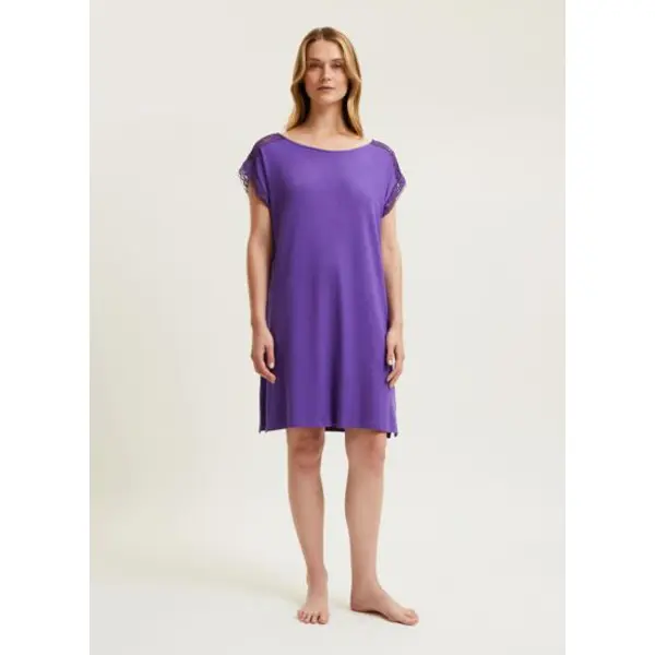 Laurence Tavernier - Chemise de nuit courte en jersey, Moorea - Yves Delorme