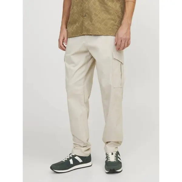Pantalon Cargo Large Beige Homme Jack & Jones
