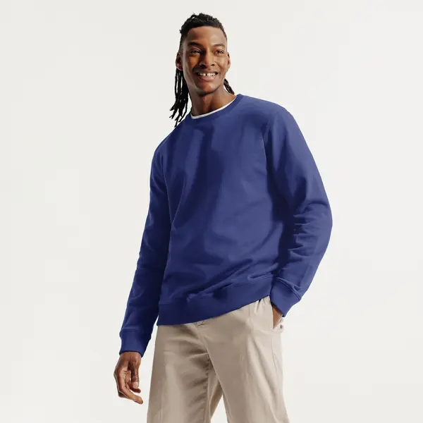 Sweat col rond molleton uni