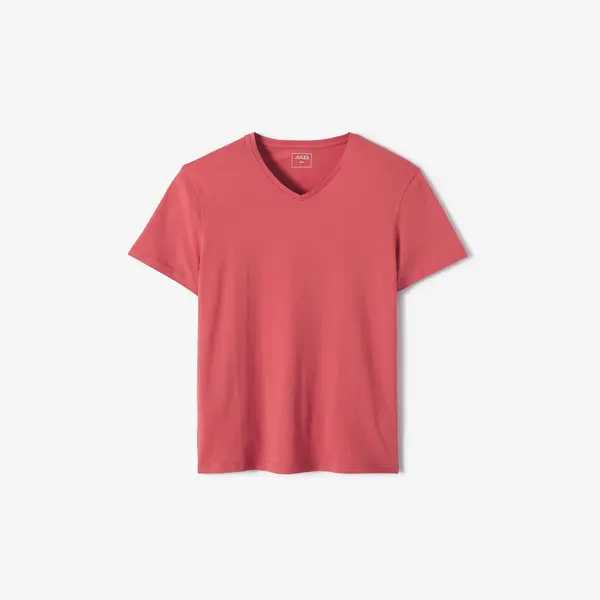 Tee shirt col V en coton