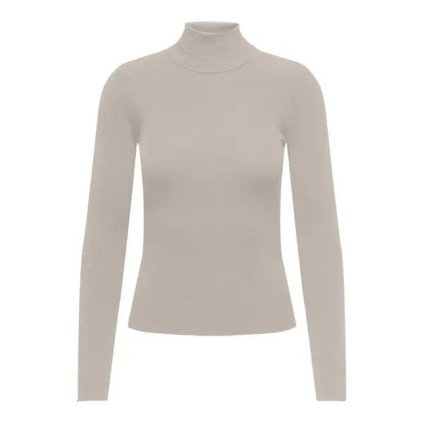 PULL COL ROULE BEIGE JACQUELINE DE YONG FEMME DU XS AU XL