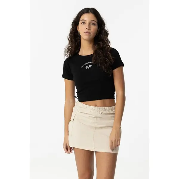 CROP TOP NOIR RIDE ADO FILLE TIFFOSI