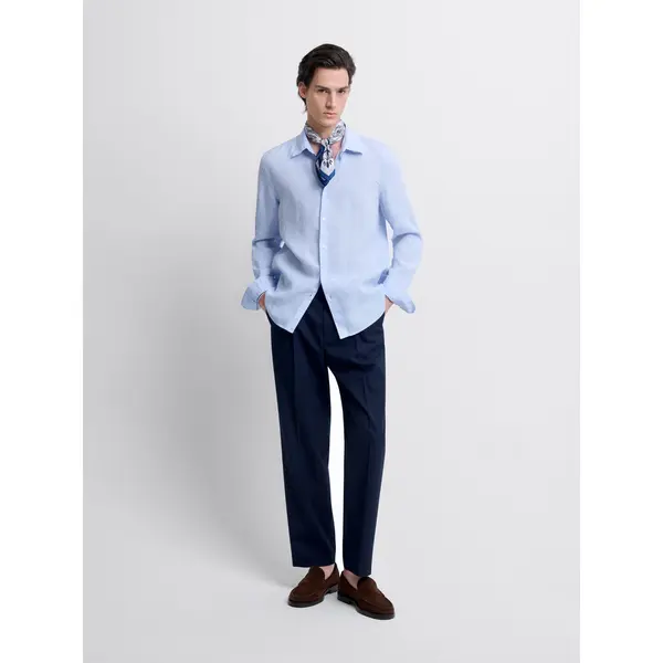 Chemise slim en lin