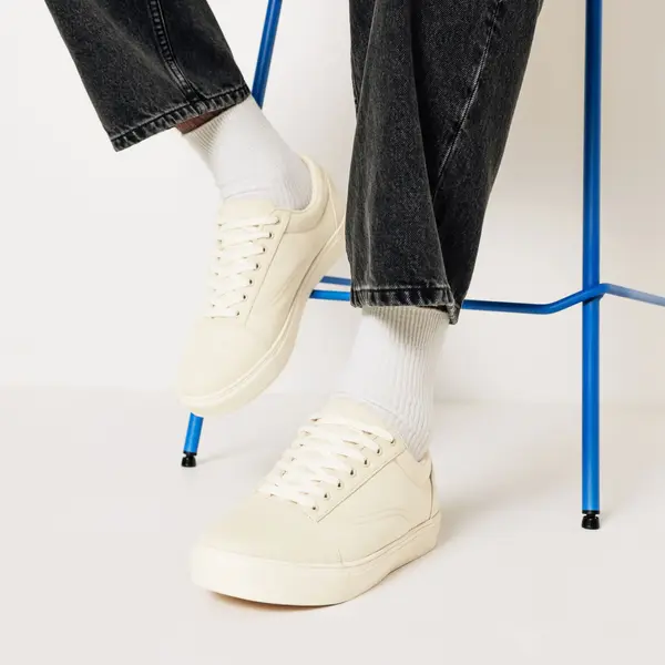 Baskets à lacets en toile