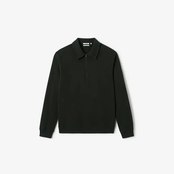 Sweat col polo zippé uni