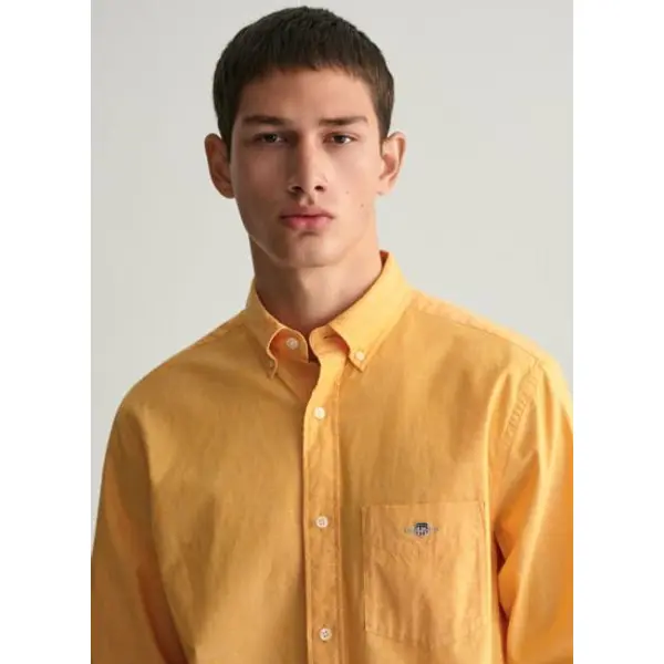 Regular fit cotton linen shirt - Gant Outlet