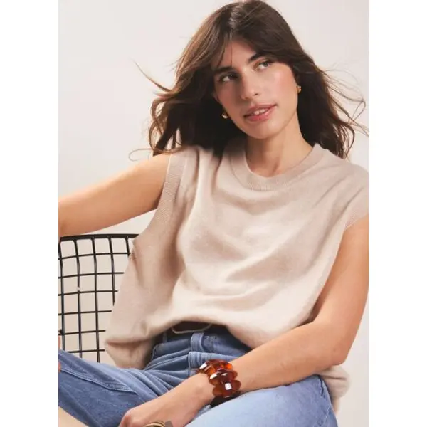 Pull sans manches en cachemire - Sud Express