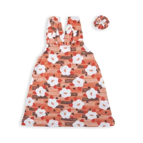 Robe à Bretelles Orange Babybol Fille 2-6 Ans Chouchou Assorti - Été 2025