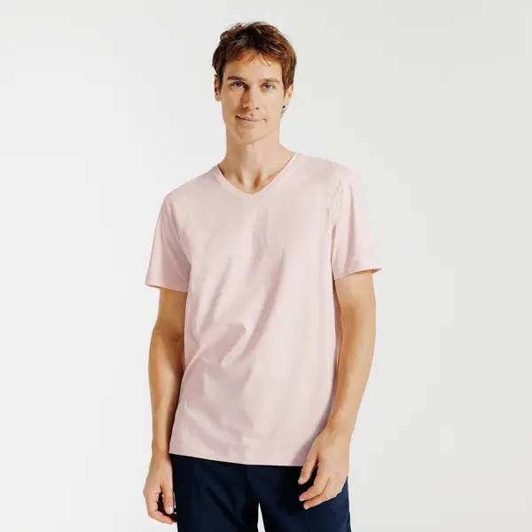 Tee shirt col V en coton