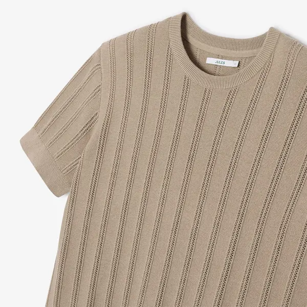 Tee shirt en maille jeux de points