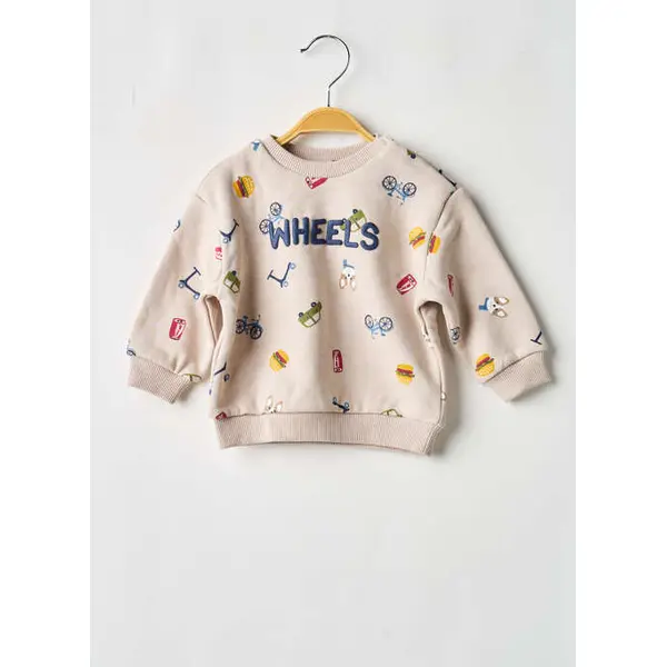 Sweat-shirt Mayoral Beige Manches Longues