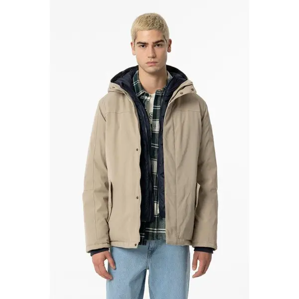 Veste Parka Beige avec Capuche Tiffosi Homme 🧥✨ - Du M au XXL