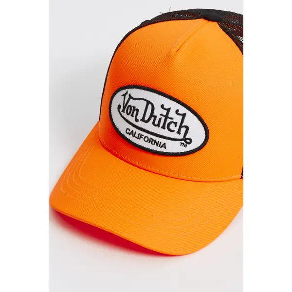 Casquette baseball fluo orange